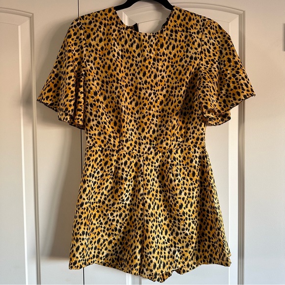 Yellow leopard romper - Picture 5 of 11